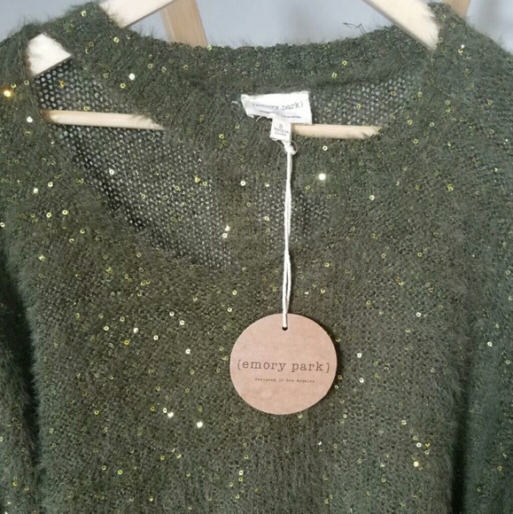 EMORY PARK Sequin Sweater • NWT • Small - Picture 3 of 5